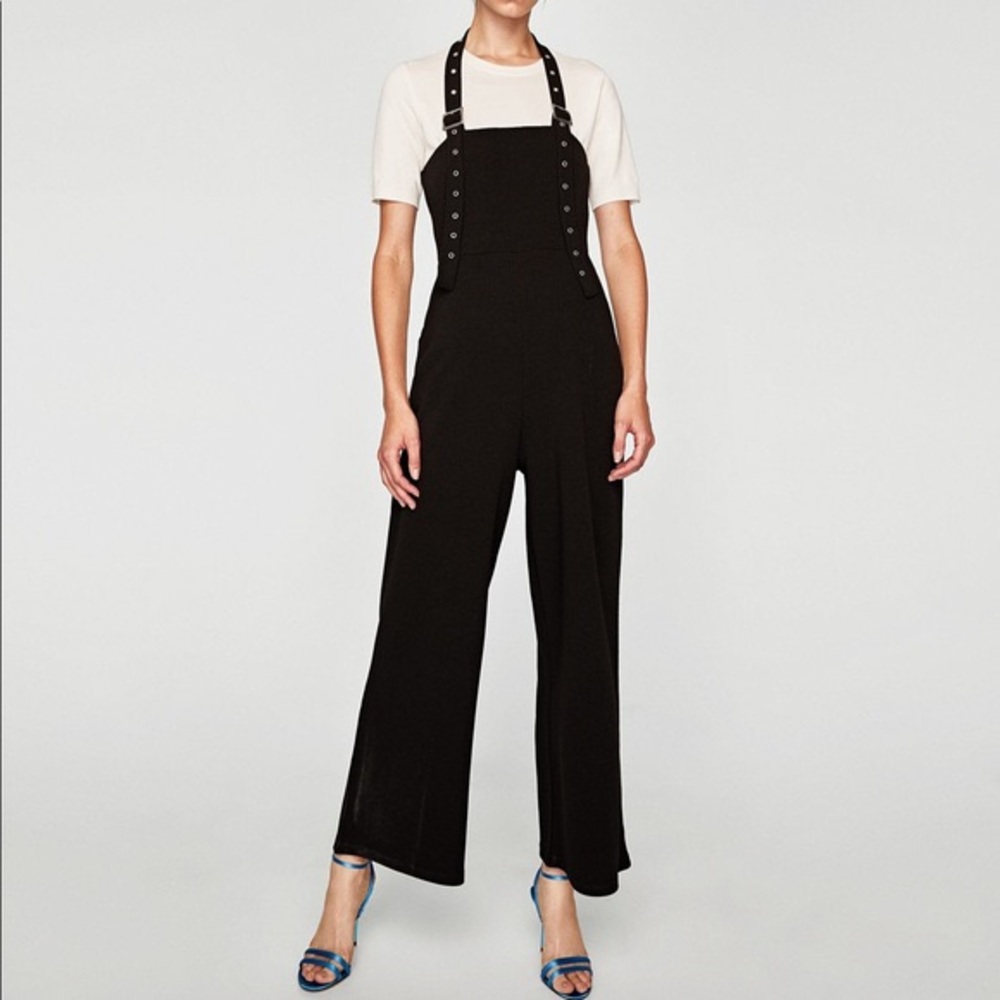 Zara jumpsuit with ribbon and buckles
